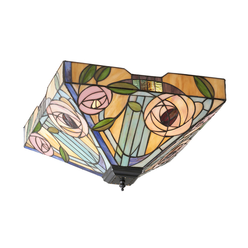 Kontrollera Willow Tiffany Multicolor Plafond 70698 Inredning.