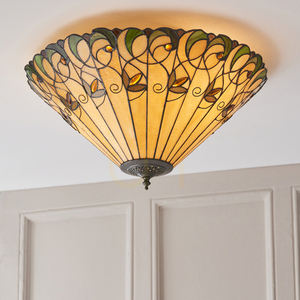 Plafond Interiors Jamelia Tiffany mångfärgad 50 cm E27 2 ljuspunkter small 5