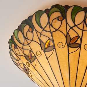 Plafond Interiors Jamelia Tiffany mångfärgad 50 cm E27 2 ljuspunkter small 6
