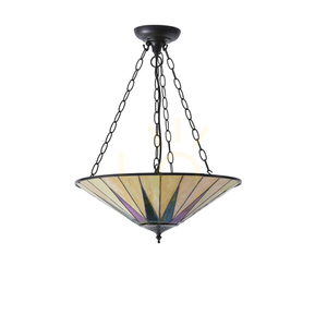 Tiffany pendellampa Multicolor mörk stjärna Interiors 70754 small 9