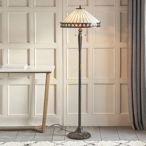 Stående lampa Interiors Fargo Tiffany flerfärgad 70936 small 3