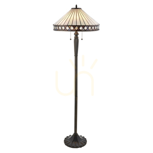 Stående lampa Interiors Fargo Tiffany flerfärgad 70936 small 0