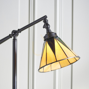Mörk stjärna Tiffany flerfärgad stående lampa 74355 Interiors small 5