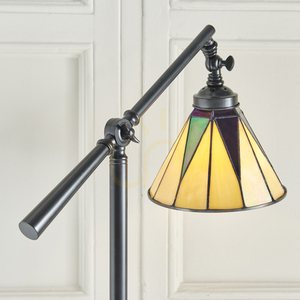 Mörk stjärna Tiffany flerfärgad stående lampa 74355 Interiors small 6