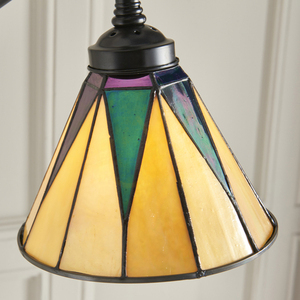 Mörk stjärna Tiffany flerfärgad stående lampa 74355 Interiors small 8