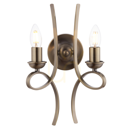 Kontrollera Penn Brass vägglampa CA7W2BB Inredning