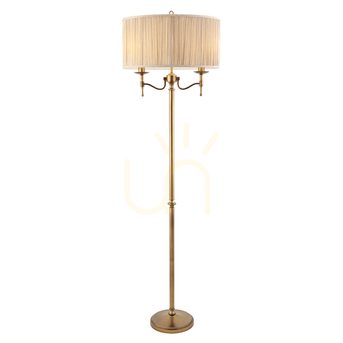 Kontrollera Stanford mässing stående lampa 63620 Interiors