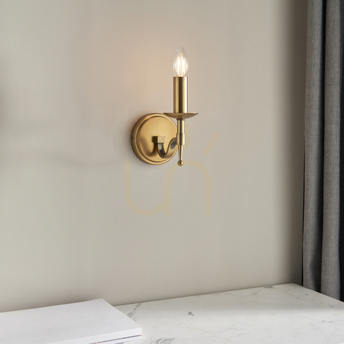 Kontrollera Stanford Mässing vägglampa CA1W1B Interiors