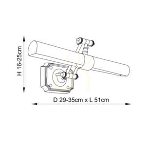 Winchester vägglampa i mässing 69833 Interiors small 2