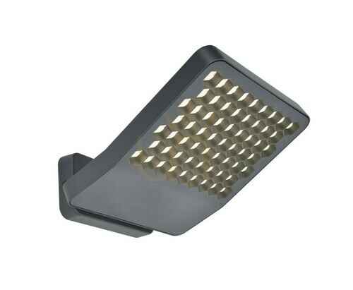 Kontrollera Vägglampa för utomhusbruk Lutec Atlantis LED 24W grå 7801603118
