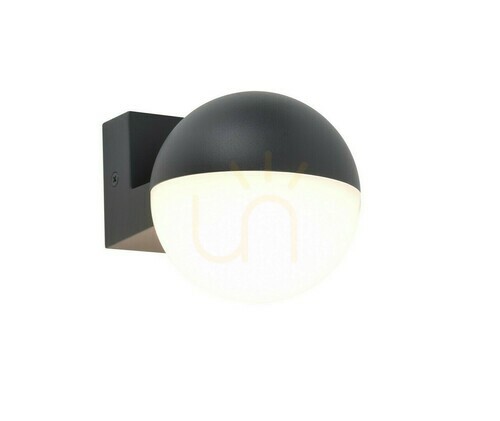 Kontrollera Vägglampa utomhus Lutec Looma LED grå aluminium 13 cm 5138002118
