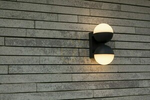 Vägglampa för utomhusbruk Lutec LOOMA grå aluminium LED 7,8W 5138003118 small 1