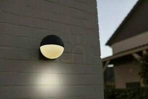 Vägglampa för utomhusbruk Lutec LOOMA grå aluminium 5138001118 small 1