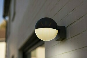 Vägglampa för utomhusbruk Lutec LOOMA grå aluminium 5138001118 small 4
