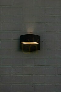 Vägglampa för utomhusbruk Lutec LOTUS LED svart aluminium 5193201012 small 4