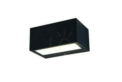 Kontrollera Utomhusvägglampa Lutec Gemini LED svart aluminium 14 cm 5189113012