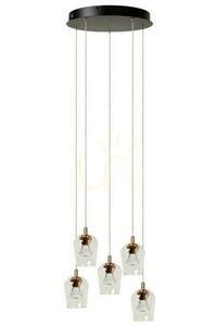 Lucide BERLIANE pendellampa guld 5-ljus LED 00430/21/60 small 1