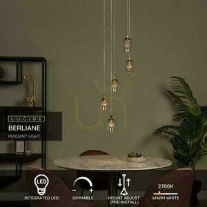 Lucide BERLIANE pendellampa guld 5-ljus LED 00430/21/60 small 2