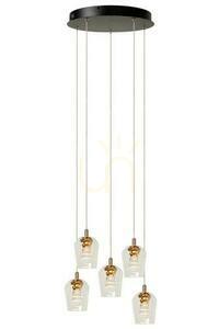 Lucide BERLIANE pendellampa guld 5-ljus LED 00430/21/60 small 0