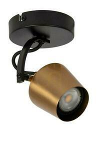 Plafond Lucide EMILE guld/svart metall GU10 10,5 cm 51901/01/02 small 1