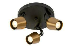 Lucide EMILE plafond 3-ljus guld svart metall GU10 23 cm 51901/13/02 small 7