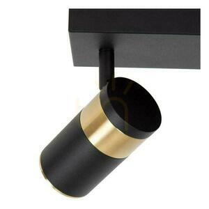 Lucide GORIK svart takspot med guldfärgade detaljer 3xGU10 53909/03/30 small 3