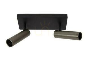 Lucide GRADO plafond grå aluminium 2 ljuskällor 22974/02/15 small 1