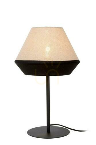 Kontrollera Lucide KALA bordslampa brun lin E14 25 cm 06524/01/73