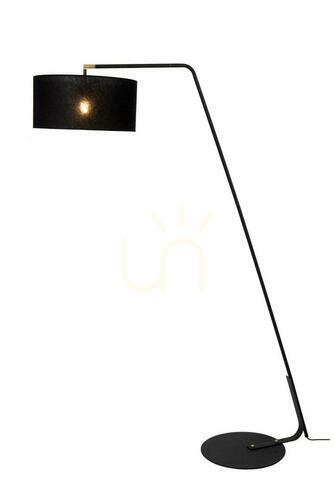 Kontrollera Golvlampa Lucide KELSO svart Japandi metall lin 44719/81/30