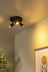 Lucide KIANTI svart takspotlight med 3 vridbara GU10-spotar, metall, Ø 21 cm 53901/13/30 small 3