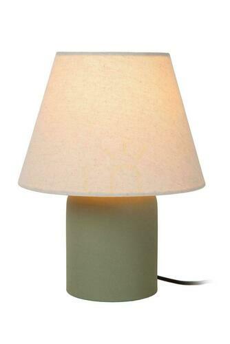 Kontrollera Bordslampa Lucide MACIA grön beige keramik linne Japandi 06527/01/33