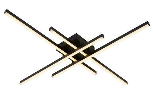 Kontrollera Plafond Lucide NOVAK svart LED 42W 80 cm 78100/42/30