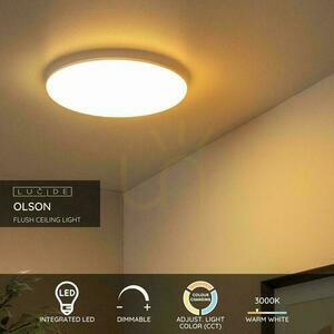 Plafond Lucide OLSON vit LED 35 cm 79190/36/61 small 2