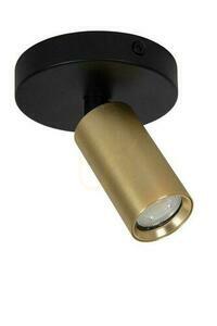 Takspot Lucide RITMO 09942/01/02 matt guld och svart GU10 MR11 10 cm small 1