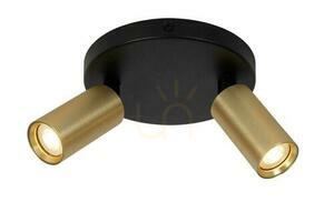 Lucide RITMO plafond gul/svart 2-ljus LED MR11 15 cm 09942/12/02 small 0