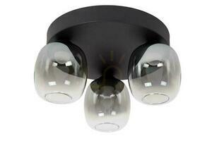 Plafond Lucide TAMINO svart metall glas 3-ljus LED 74119/15/30 small 1