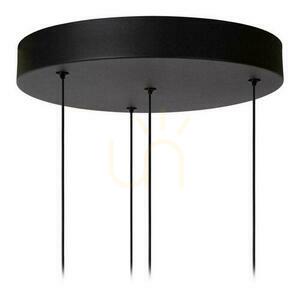 Taklampa Lucide Tamino svart metall glas 4-ljus LED 74419/20/30 small 6