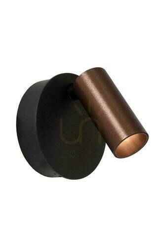 Kontrollera Lucide TONI vägglampa brun aluminium 29933/02/96