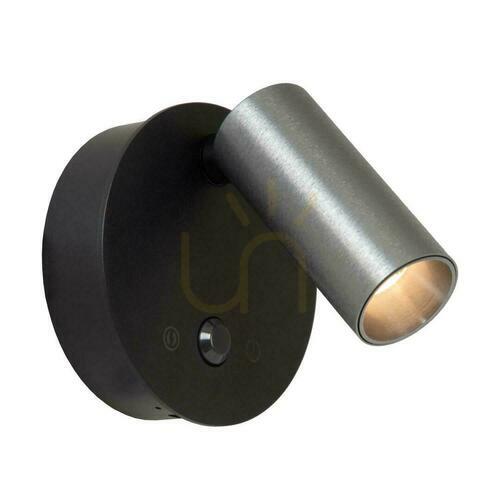 Kontrollera Vägglampa Lucide TONI grå aluminium LED dimbar 29934/02/15