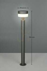 Trio MACKENZIE 430561142 LED-pollare, antracit, 95 cm small 2