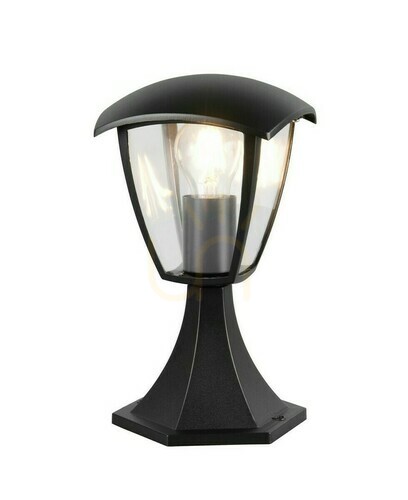 Kontrollera TRIO VENTA 563260132 trädgårdslampa på sockel, mattsvart, E27, 30 cm