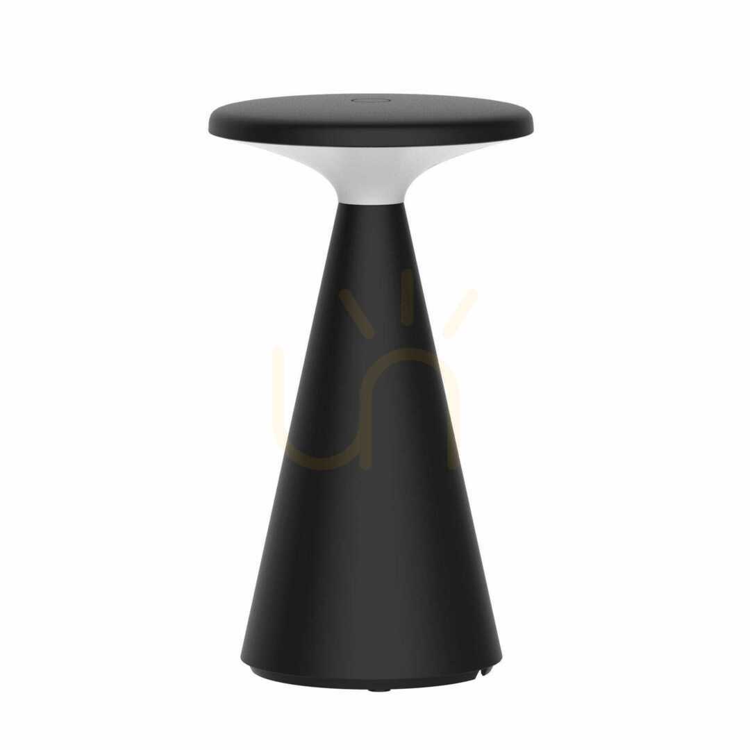Tischlampe Max Light Funghi T0063 schwarz LED dimmbar 20 cm IP44