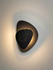 Vägglampa Sigma PEDRA svart 1xLED 7W 350 lm SKU 40866 small 1