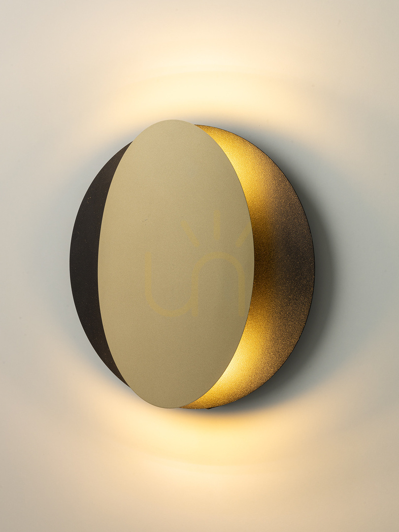 Förhandsvisning Vägglampa Sigma OVO 2xG9 svart/guld SKU 40871 Vägglampa Sigma OVO 2xG9 svart/guld SKU 40871