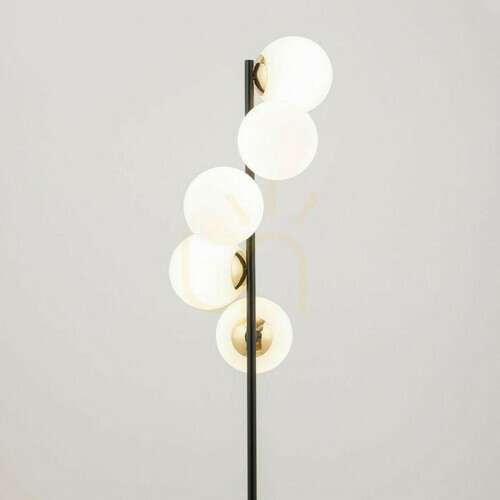 Kontrollera Golvlampa Sigma Piano svart mässing 5xG9 SKU 50365