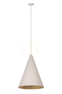 Pendellampa Sigma VESUVIO beige guld E27 35 cm 41066 small 0
