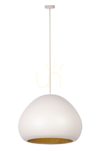 Kontrollera Pendellampa Sigma LAVA 52 cm beige guld E27 SKU 41082