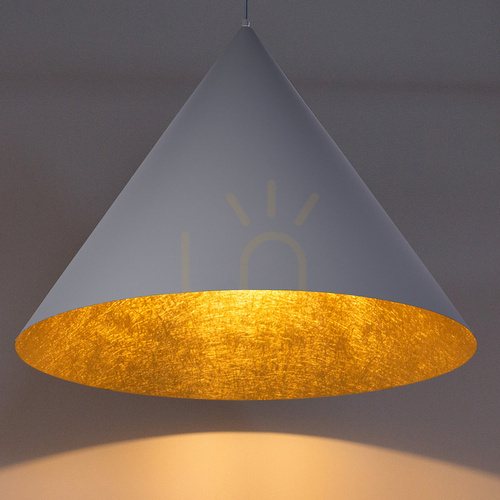 Kontrollera Pendellampa Sigma VESUVIO grå/guld E27 77 cm 41049