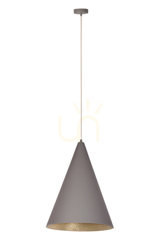 Kontrollera Pendellampa Sigma VESUVIO taupe/guld E27 35 cm 41056
