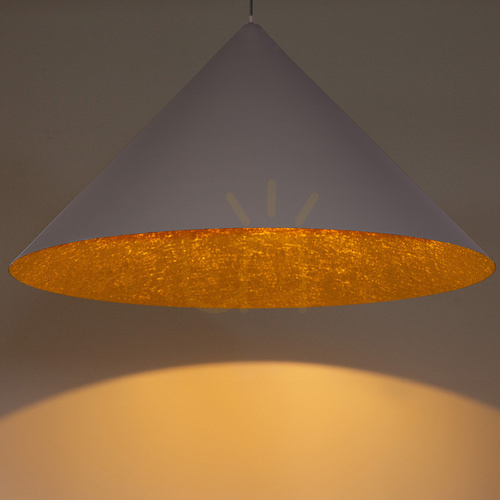Kontrollera Pendellampa Sigma VESUVIO taupe guld 1xE27 70 cm 41057